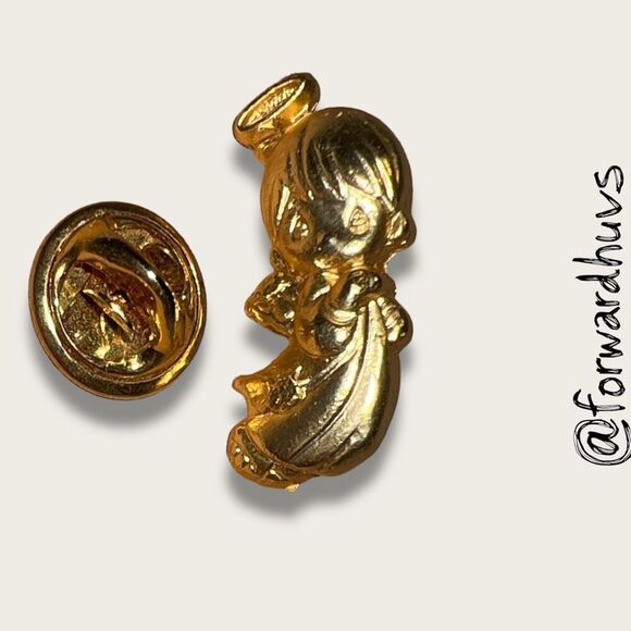 Bundle Sale 3 for $15 | Religious Pins Praying Woman and Angel - Picture 4 of 10
